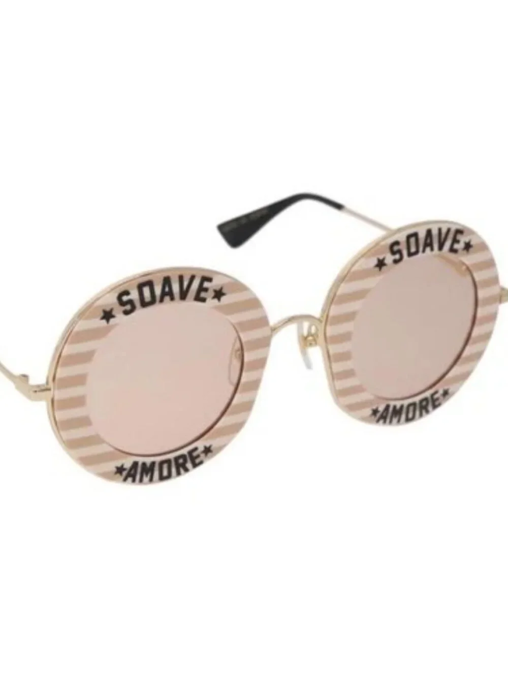 GUCCI Sunglasses metal Brown Auth 189575M